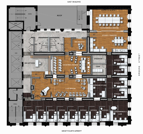 floor plan for the 6th floor
