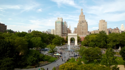 Aerial View of Washington Square Park