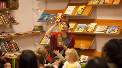 Student teacher teaches children