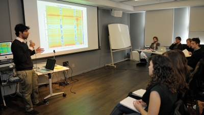 Music Business students in class