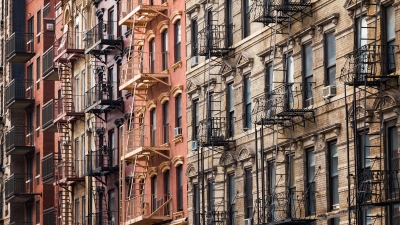 Buildings in a row
