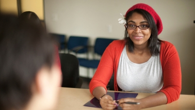 Student at desk