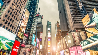 times square at night