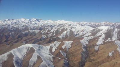 Snowcapped mountains