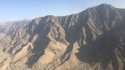 Afghanistan village by the mountains