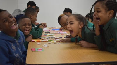 Children at a table