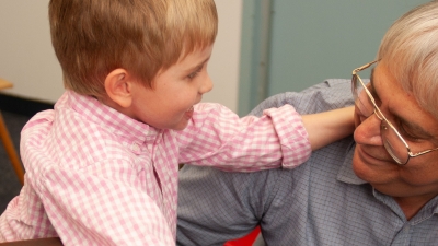 Child and Therapist at Nordoff-Robbins Center for Music Therapy