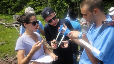 Students working with Wallerstein Collaborative for Urban Environmental Education and Sustainability