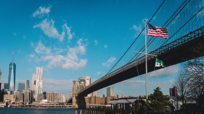 NYC Brooklyn Bridge Skyline