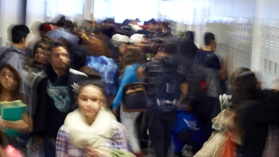 Students in Hallway