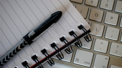 Pen, paper and keyboard