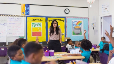 Teacher in a classroom