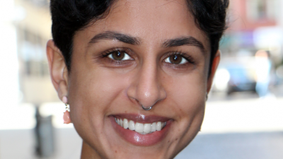 woman smiling