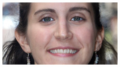 woman smiling