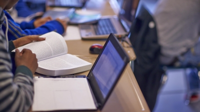Student with Laptop