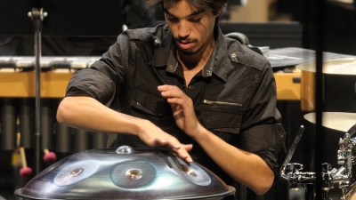 NYU Steinhardt percussion student performing