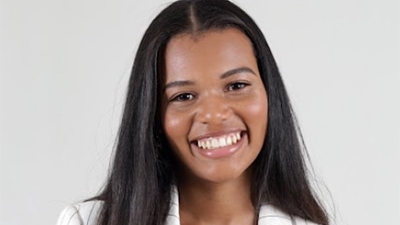 woman smiling
