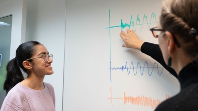 Student Talking to Professor