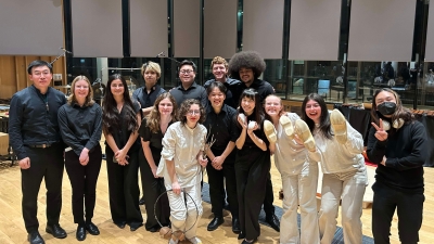 Percussion studies group photo