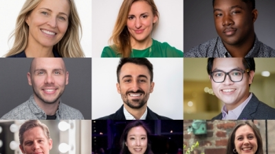 Headshots of nine faculty members in a 3x3 grid layout