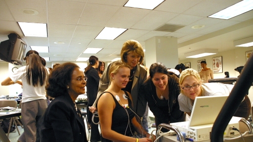 Students partake in a discussion