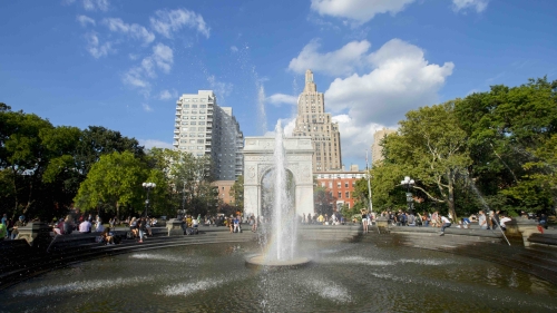 Washington Square fountain