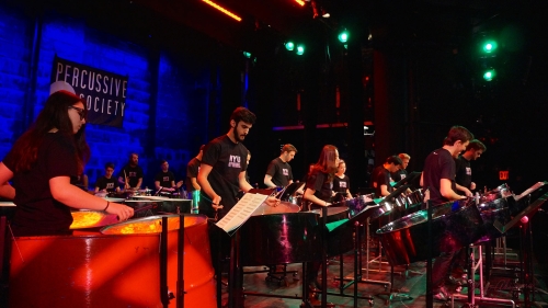 Percussion ensemble performance
