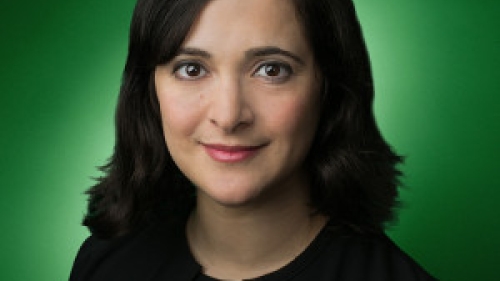A portrait of Valerie Streit wearing black sweater