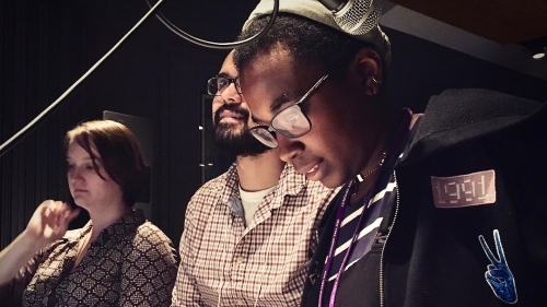 students scoring music 