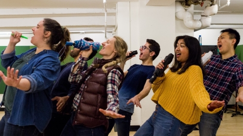  Vocal Performance students rehearse 'City of Angels.' 