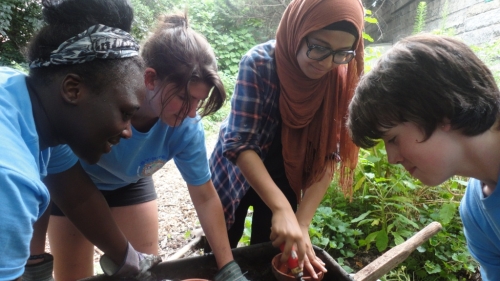 Students at in the SYSTEM Program at Wallerstein