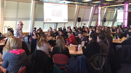 Peter Vermeulen answers questions from the audience