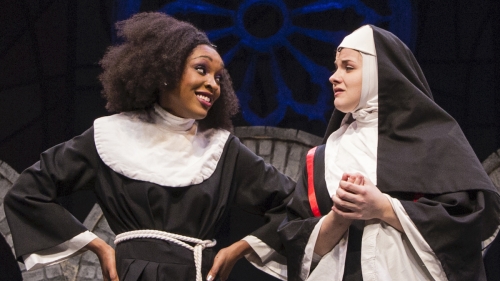 Two nuns talking - a scene from our production of Sister Act.