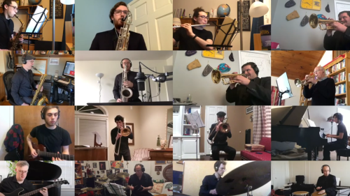 student musicians on zoom