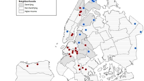 Clusters of Public Elementary Schools with a Difference in the Share of Black Students between Kindergarten and Fifth Grade, 2014-15