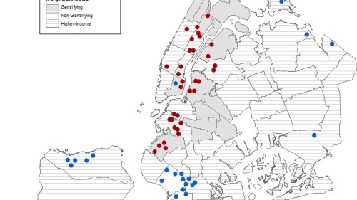 Figure 2. Clusters of Public Elementary Schools with a Difference in the Share of Latinx Students between Kindergarten and Fifth Grade, 2014-15