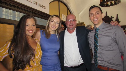 Students posing with program director Kevin Weaver.