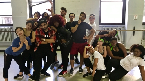 Kim Elliott and students