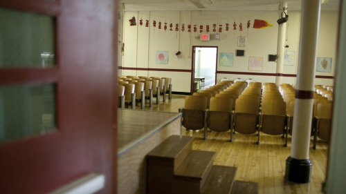 Chairs in an Empty Classroom