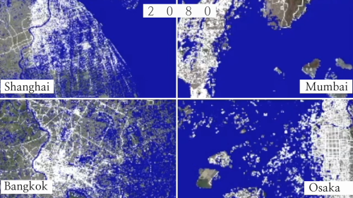 4 aerial graphics of the earth