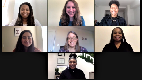 PRE team meeting over zoom