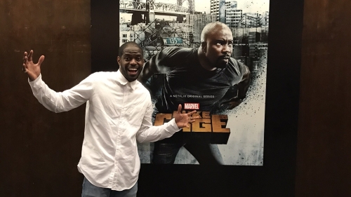 Xavier Jernigan at The Kennedy Center's Luke Cage Season 2 premier event.