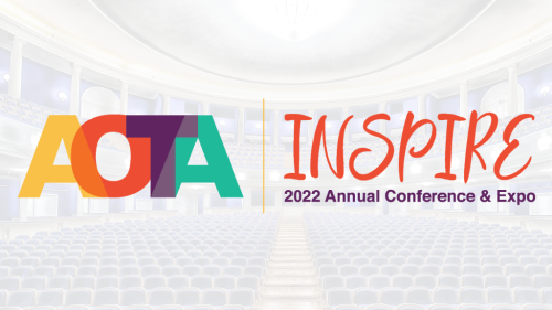 Logo for AOTA 2022 Inspire Conference and Expo