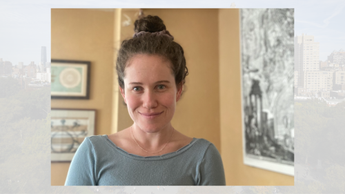 image of a person in a room with brown walls 