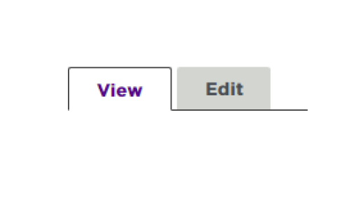 tabs that read "view" and "edit"
