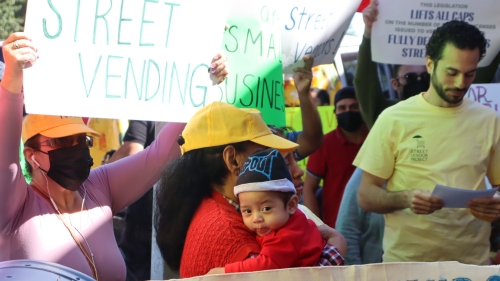 Photo of a street protest