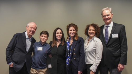 Jack, Cherry, Linda, Gale, Ira, and the Drukiers' grandson, Flint.