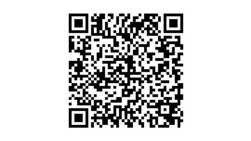 Image captures a QR code. A square shapped digital image that when scanned reveals access to additional content.