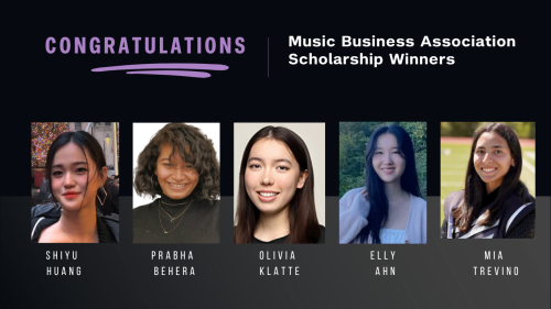 Five Music Business awards winners