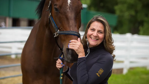 Amanda Gassib with a horse